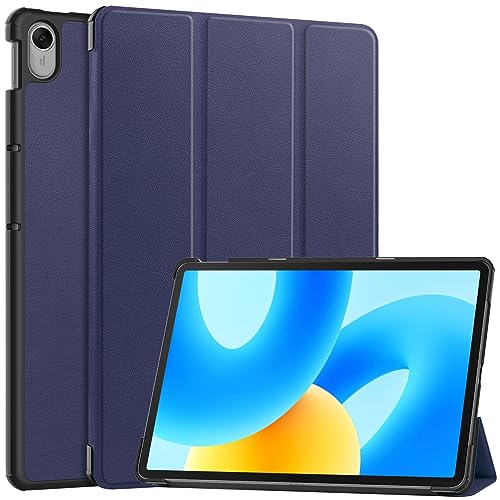 YKNIUFLY Hülle für Huawei MatePad 11.5, PU Slim Cover, mit Auto Sleep/Wake up Hard Trifold Stand Cover, Hülle für Huawei MatePad 11.5.(Navy Blau) von YKNIUFLY