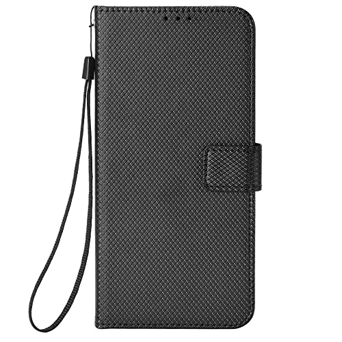 YKNIUFLY Hülle für Nokia C22, Mit Standfunktion und Kartenfächer Case, Premium Leder Cover Wallet Schutzhülle Tasche Handyhülle für Nokia C22.(Schwarz) von YKNIUFLY