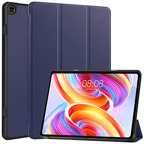 YKNIUFLY Hülle für Teclast T50, PU Slim Cover, mit Auto Sleep/Wake up Hard Trifold Stand Cover, Hülle für Teclast T50.(Navy Blau) von YKNIUFLY