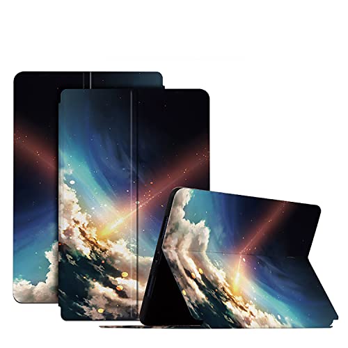 YKTO Tablet Hülle Samsung Galaxy Tab A 10.1 (2016) Magnetverschluss Klappetui Brieftasche mit Ständer Gehäuse mit Ständer/Auto Wake/Sleep Painted Schutz Anti Kratzer Schützend Schale,Glänzender Stern von YKTO