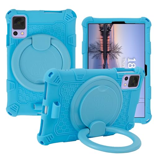 YKWXSC Hülle für DOOGEE T20 Mini/ALLDOCUBE iPlay 60 Mini Pro 8,4 Zoll, 360 Drehbarem Ständer mit Schultergurt Stoßfeste Silikonhülle, Blau YKWXSC Hülle für DOOGEE T20 Mini/ALLDOCUBE iPlay 60 Mini Pro 8,4 Zoll, 360 Drehbarem Ständer mit Schultergurt Stoßfeste Silikonhülle, Blau von YKWXSC