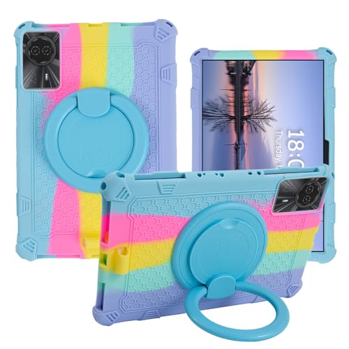 YKWXSC Hülle für DOOGEE U11/U11 Pro Tablet 11 Zoll, 360 Drehbarem Ständer mit Schultergurt Stoßfeste Silikonhülle für DOOGEE U11/U11 Pro Tablet 11 Zoll, Bunt von YKWXSC