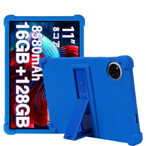 YKWXSC Hülle für DOOGEE U11 Pro Tablet 11 Zoll, Silikon Leicht Stoßfest Schutzhülle mit Ständer für DOOGEE U11 Pro Tablet 11 Zoll, Dunkelblau von YKWXSC