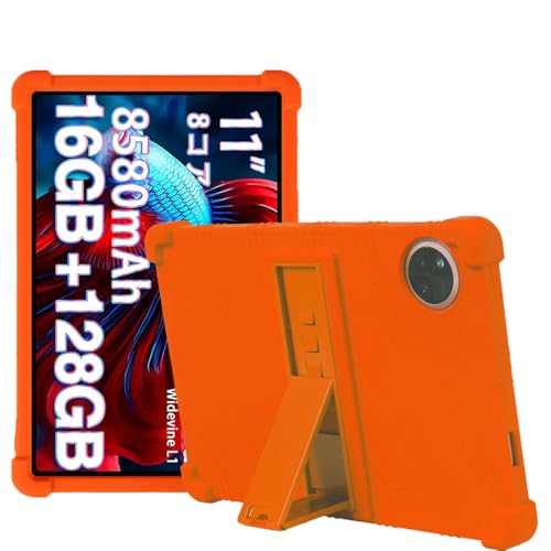YKWXSC Hülle für DOOGEE U11 Pro Tablet 11 Zoll, Silikon Leicht Stoßfest Schutzhülle mit Ständer für DOOGEE U11 Pro Tablet 11 Zoll, Orange von YKWXSC