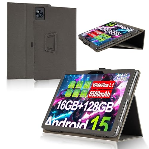 YKWXSC Hülle für DOOGEE U11 Tablet 11 Zoll, PU Leder Dünn mit Standfunktion Schutzhülle für DOOGEE U11 Tablet 11 Zoll, Schwarz von YKWXSC