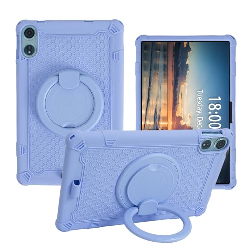 YKWXSC Hülle für Teclast T60 Plus Tablet 12 Zoll, 360 Drehbarem Ständer mit Schultergurt Stoßfeste Silikonhülle für Teclast T60 Plus Tablet 12 Zoll, Lila von YKWXSC