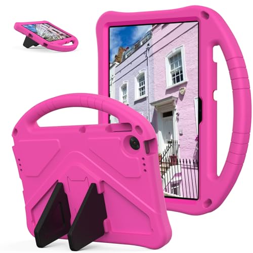 YKWXSC Kinder Hülle für Motorola Moto Pad 60 Pro 12,7 Zoll, Eva Leichte Stoßfest Griff Ständer Tablet Schutzhülle und Schultergurt für Motorola Moto Pad 60 Pro 12,7 Zoll, Rosa von YKWXSC