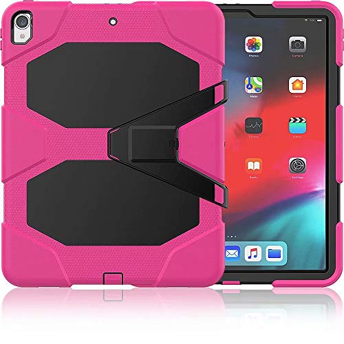 Luxuriöse stoßfeste Schutzhülle für Kinder, kompatibel mit iPad Pro 12,9 Zoll (2018) – Farbe: Pink von YKYK