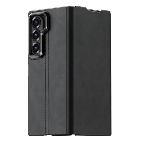 YLFFFZXK Hülle für Samsung Galaxy Z Fold 6, Schaffell Leicht Luxus Flip Lederhülle Kameraschutz Ständer Anti-Fall Business Case Schwarz YLFFFZXK Hülle für Samsung Galaxy Z Fold 6, Schaffell Leicht Luxus Flip Lederhülle Kameraschutz Ständer Anti-Fall Business Case Schwarz von YLFFFZXK