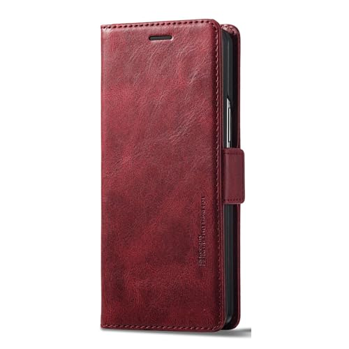 YLFFFZXK Klapphülle für Samsung Galaxy Z Fold 6, Glattes Leder Brieftaschen-Cover Standfunktion Vollständige Abdeckung Stoßfeste Business-Hülle Schale Rot YLFFFZXK Klapphülle für Samsung Galaxy Z Fold 6, Glattes Leder Brieftaschen-Cover Standfunktion Vollständige Abdeckung Stoßfeste Business-Hülle Schale Rot von YLFFFZXK