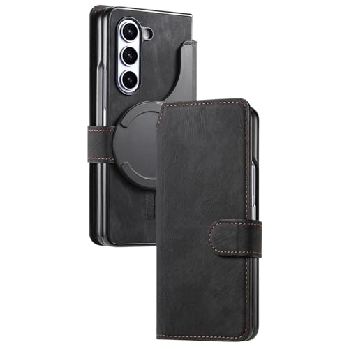 YLFFFZXK Lederhülle für Samsung Galaxy Z Fold 6, Abnehmbare Magnetische Brieftasche Kartenhalter Abdeckung Standfunktion Flip Rundumschutz Hülle Schwarz YLFFFZXK Lederhülle für Samsung Galaxy Z Fold 6, Abnehmbare Magnetische Brieftasche Kartenhalter Abdeckung Standfunktion Flip Rundumschutz Hülle Schwarz von YLFFFZXK