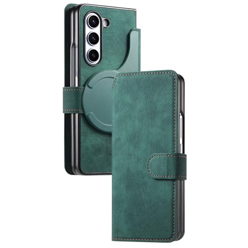 YLFFFZXK Lederhülle für Samsung Galaxy Z Fold 6, Abnehmbare Magnetische Brieftasche Kartenhalter Abdeckung Standfunktion Flip Rundumschutzhülle Grün YLFFFZXK Lederhülle für Samsung Galaxy Z Fold 6, Abnehmbare Magnetische Brieftasche Kartenhalter Abdeckung Standfunktion Flip Rundumschutzhülle Grün von YLFFFZXK