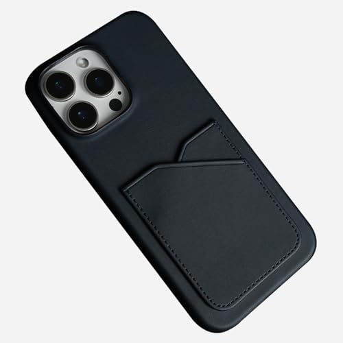 YLFFFZXK Lederhülle für iPhone 16 Pro Max/16 Pro/16 Plus/16, minimalistische, ultradünne Handyhülle mit Kartenfächern, stoßfeste Schutzhülle, Blau, 16 Pro Max YLFFFZXK Lederhülle für iPhone 16 Pro Max/16 Pro/16 Plus/16, minimalistische, ultradünne Handyhülle mit Kartenfächern, stoßfeste Schutzhülle, Blau, 16 Pro Max von YLFFFZXK