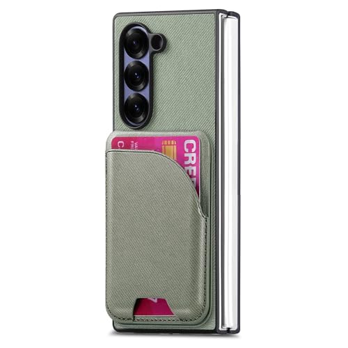 YLFFFZXK Magnetische Hülle für Samsung Galaxy Z Fold 6, Lederhülle, abnehmbare Brieftasche, Kartenfach, Ständer, kabelloses Laden, stoßfestes Business-Case, Grün YLFFFZXK Magnetische Hülle für Samsung Galaxy Z Fold 6, Lederhülle, abnehmbare Brieftasche, Kartenfach, Ständer, kabelloses Laden, stoßfestes Business-Case, Grün von YLFFFZXK