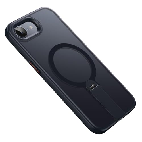 YLFFFZXK Magnetische Hülle für iPhone 16 E, ultradünne, mattierte Hülle mit Ständerunterstützung, kabelloses Laden, Anti-Fingerabdruck-Abdeckung, Schwarz, 16 E YLFFFZXK Magnetische Hülle für iPhone 16 E, ultradünne, mattierte Hülle mit Ständerunterstützung, kabelloses Laden, Anti-Fingerabdruck-Abdeckung, Schwarz, 16 E von YLFFFZXK