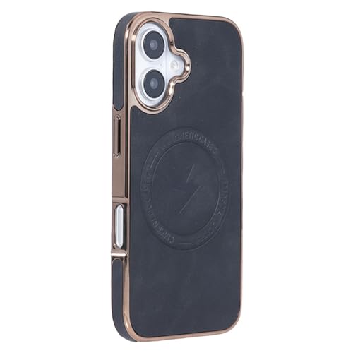 YLFFFZXK Magnetische Hülle für iPhone 16 Pro Max/16 Pro/16 Plus/16, Anti-Fingerabdruck-Lederhülle, unterstützt kabelloses Laden, ultradünne Hülle, Schwarz, 16 Pro YLFFFZXK Magnetische Hülle für iPhone 16 Pro Max/16 Pro/16 Plus/16, Anti-Fingerabdruck-Lederhülle, unterstützt kabelloses Laden, ultradünne Hülle, Schwarz, 16 Pro von YLFFFZXK