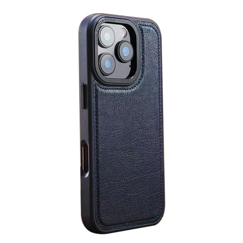 YLFFFZXK Magnetische Lederhülle für iPhone 16 Pro Max/16 Pro/16 Plus/16, Business Vintage Case unterstützt kabelloses Laden, ultradünne Abdeckung, Blau, 16 Pro Max YLFFFZXK Magnetische Lederhülle für iPhone 16 Pro Max/16 Pro/16 Plus/16, Business Vintage Case unterstützt kabelloses Laden, ultradünne Abdeckung, Blau, 16 Pro Max von YLFFFZXK