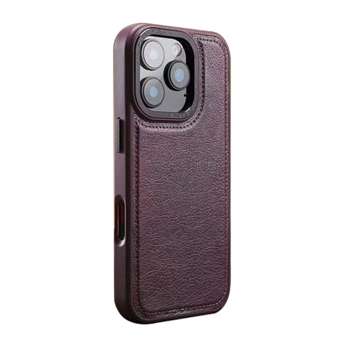 YLFFFZXK Magnetische Lederhülle für iPhone 16 Pro Max/16 Pro/16 Plus/16, Business-Vintage-Hülle mit Unterstützung für kabelloses Laden, ultradünne Abdeckung, Lila, 16 Plus YLFFFZXK Magnetische Lederhülle für iPhone 16 Pro Max/16 Pro/16 Plus/16, Business-Vintage-Hülle mit Unterstützung für kabelloses Laden, ultradünne Abdeckung, Lila, 16 Plus von YLFFFZXK