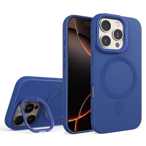 YLFFFZXK Silikonhülle für iPhone 16 Pro Max/16 Pro/16 Plus/16, ultradünne magnetische Handyhülle mit kabelloser Ladefunktion und Ständer, Blau, 16 Plus YLFFFZXK Silikonhülle für iPhone 16 Pro Max/16 Pro/16 Plus/16, ultradünne magnetische Handyhülle mit kabelloser Ladefunktion und Ständer, Blau, 16 Plus von YLFFFZXK