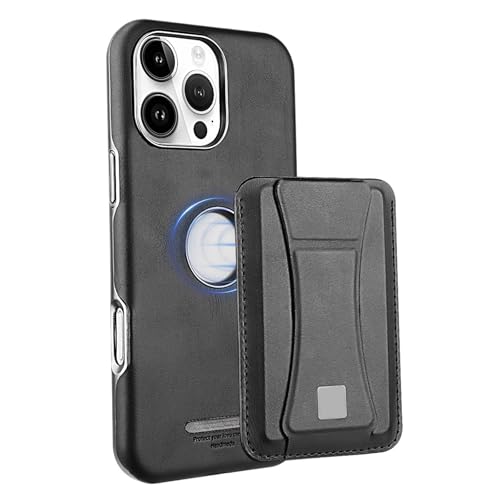 YLFFFZXK Ultradünne Hülle für iPhone 16 Pro Max/16 Pro/16 Plus/16, abnehmbare magnetische Geldschlitzhülle, unterstützt kabelloses Laden, Lederhülle, Schwarz, 16 Pro Max YLFFFZXK Ultradünne Hülle für iPhone 16 Pro Max/16 Pro/16 Plus/16, abnehmbare magnetische Geldschlitzhülle, unterstützt kabelloses Laden, Lederhülle, Schwarz, 16 Pro Max von YLFFFZXK