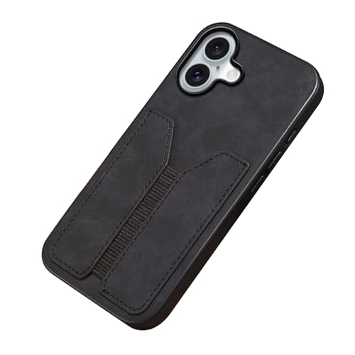 YLFFFZZZ Lederhülle für iPhone 16/16 Plus/16 Pro/16 Pro Max, elastischer Kartenschlitz, Brieftaschen-Hülle, dünn, weich, Anti-Fingerabdruck-Schutzhülle von YLFFFZZZ