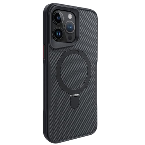 YLFFFZZZ Magnetische Schutzhülle für iPhone 16 Pro Max/16 Pro/16 Plus/16, schlanke Karbonfaser-Muster, Handyhülle mit Ringhalter, rutschfeste Schutzhülle, Schwarz, 16 Pro YLFFFZZZ Magnetische Schutzhülle für iPhone 16 Pro Max/16 Pro/16 Plus/16, schlanke Karbonfaser-Muster, Handyhülle mit Ringhalter, rutschfeste Schutzhülle, Schwarz, 16 Pro von YLFFFZZZ