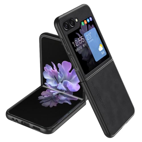 YLFFFZZZ Schutzhülle für Samsung Galaxy Z Flip 6, luxuriös, Frostschutz, ultradünn, weiches PU, stoßfest, kratzfest, Schwarz YLFFFZZZ Schutzhülle für Samsung Galaxy Z Flip 6, luxuriös, Frostschutz, ultradünn, weiches PU, stoßfest, kratzfest, Schwarz von YLFFFZZZ