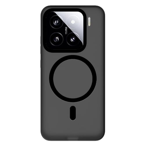 YLFFFZZZ Schutzhülle für Xiaomi 15 Pro/15, magnetische Hülle, mattiert, durchscheinend, Objektivschutz, weiches TPU, stoßfest, Schwarz, 15 YLFFFZZZ Schutzhülle für Xiaomi 15 Pro/15, magnetische Hülle, mattiert, durchscheinend, Objektivschutz, weiches TPU, stoßfest, Schwarz, 15 von YLFFFZZZ