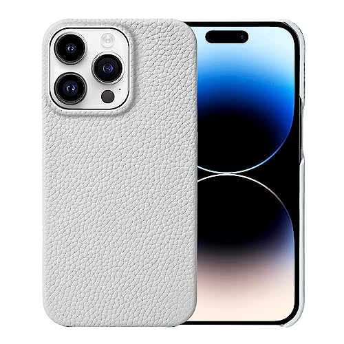YLFFFZZZ Schutzhülle für iPhone 16 Pro Max/16 Pro/16 Plus/16, echtes Leder, schlanke Schutzhülle, kratzfestes Mikrofaserfutter, stoßfeste Hülle, Grau, 16 YLFFFZZZ Schutzhülle für iPhone 16 Pro Max/16 Pro/16 Plus/16, echtes Leder, schlanke Schutzhülle, kratzfestes Mikrofaserfutter, stoßfeste Hülle, Grau, 16 von YLFFFZZZ