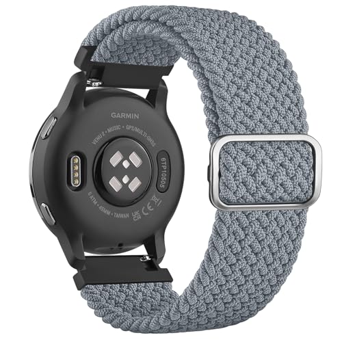 YLK Garmin Armband für Garmin Venu 2/ Venu 3 / Vívoactive 4 / Forerunner 255 Music/Forerunner 255/265 Armbänder für Damen Herren, Nylon Uhrenarmband Einstellbare Solo Loop Elastisches Ersatzarmband YLK Garmin Armband für Garmin Venu 2/ Venu 3 / Vívoactive 4 / Forerunner 255 Music/Forerunner 255/265 Armbänder für Damen Herren, Nylon Uhrenarmband Einstellbare Solo Loop Elastisches Ersatzarmband von YLK