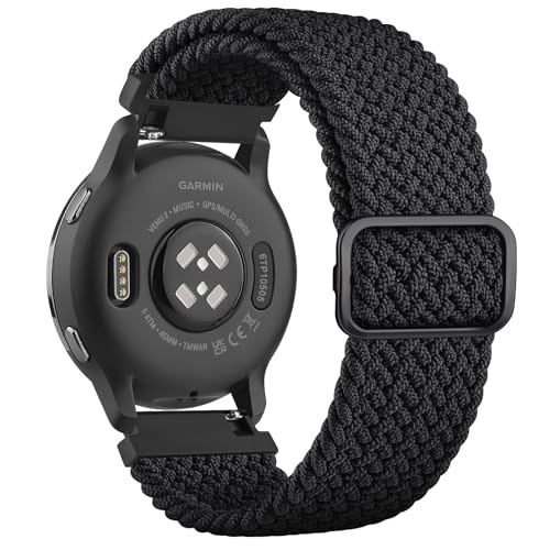 YLK Garmin Armband für Garmin Venu 2/ Venu 3 / Vívoactive 4 / Forerunner 255 Music/Forerunner 255/265 Armbänder für Damen Herren, Nylon Uhrenarmband Einstellbare Solo Loop Elastisches Ersatzarmband YLK Garmin Armband für Garmin Venu 2/ Venu 3 / Vívoactive 4 / Forerunner 255 Music/Forerunner 255/265 Armbänder für Damen Herren, Nylon Uhrenarmband Einstellbare Solo Loop Elastisches Ersatzarmband von YLK