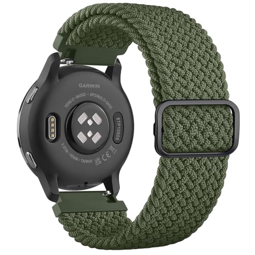 YLK Garmin Armband für Garmin Venu 2/ Venu 3 / Vívoactive 4 / Forerunner 255 Music/Forerunner 255/265 Armbänder für Damen Herren, Nylon Uhrenarmband Einstellbare Solo Loop Elastisches Ersatzarmband YLK Garmin Armband für Garmin Venu 2/ Venu 3 / Vívoactive 4 / Forerunner 255 Music/Forerunner 255/265 Armbänder für Damen Herren, Nylon Uhrenarmband Einstellbare Solo Loop Elastisches Ersatzarmband von YLK