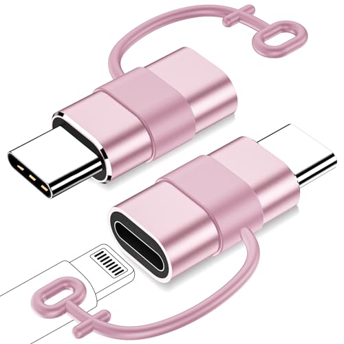 YLLZI für Lighting auf USB C Adapter Kompatibel mit iPhone 15 Pro Max Plus und mehr Geräte mit Typ-C-Anschluss, Stecker Schnellladung, Unterstützt Datenübertragung, Nicht für OTG/Kopfhörer von YLLZI