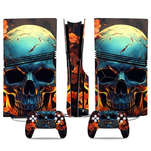 Konsolen Skin Anime Für PS5 PRO Disk Edition Skin Für Konsole Und Controller Vinyl-Aufkleber Langlebig Kratzfest Kompatibel Mit Für PS5 Pro 02776 Skins Wraps Geschenk Blasenfrei von YLMKMVLCZC