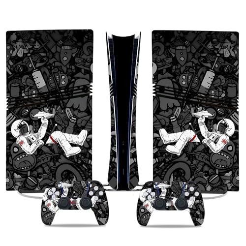 Konsolen Skin Anime Für PS5 PRO Disk Edition Skin Für Konsole Und Controller Vinyl-Aufkleber Langlebig Kratzfest Kompatibel Mit Für PS5 Pro 71370 Skins Wraps Geschenk Blasenfrei von YLMKMVLCZC