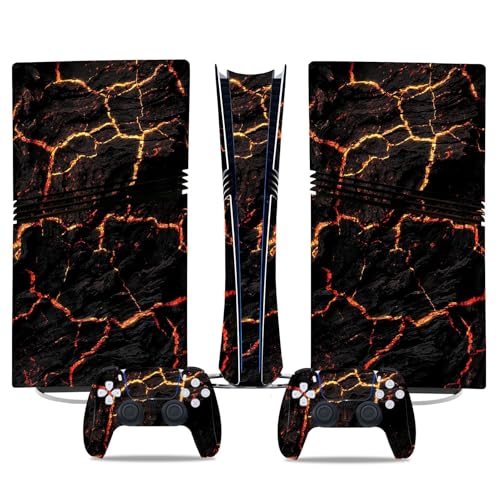 Konsolen Skin Für PS5 Pro Skin Disc Edition & Für PS5 Pro Skin Digital Edition Konsole Und Controller Vinyl Cover Skins Wraps Kratzfest Kompatibel 19509 Skins Wraps Geschenk Blasenfrei(Digital Edition von YLMKMVLCZC