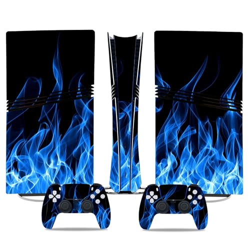 Konsolen Skin Für PS5 Pro Skin Disc Edition & Für PS5 Pro Skin Digital Edition Konsole Und Controller Vinyl Cover Skins Wraps Kratzfest Kompatibel 27213 Skins Wraps Geschenk Blasenfrei(Digital Edition von YLMKMVLCZC