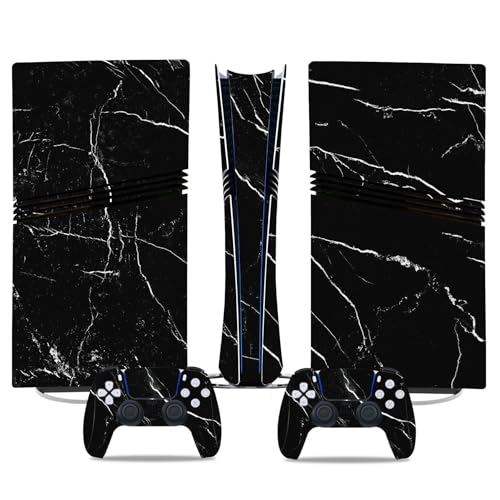 Konsolen Skin Für PS5 Pro Skin Disc Edition & Für PS5 Pro Skin Digital Edition Konsole Und Controller Vinyl Cover Skins Wraps Kratzfest Kompatibel 48014 Skins Wraps Geschenk Blasenfrei(Digital Edition von YLMKMVLCZC