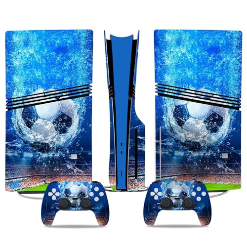 Konsolen Skin Für PS5 Pro Skin Disc Edition & Für PS5 Pro Skin Digital Edition Konsole Und Controller Vinyl Cover Skins Wraps Kratzfest Kompatibel 54522 Skins Wraps Geschenk Blasenfrei(Disc Version) von YLMKMVLCZC