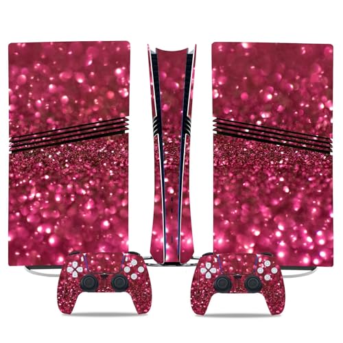 Konsolen Skin Für PS5 Pro Skin Disc Edition & Für PS5 Pro Skin Digital Edition Konsole Und Controller Vinyl Cover Skins Wraps Kratzfest Kompatibel 86229 Skins Wraps Geschenk Blasenfrei(Disc Version) von YLMKMVLCZC