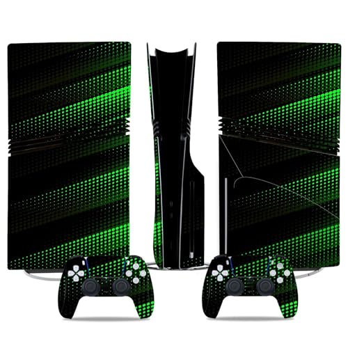 Konsolen Skin Für PS5 Pro Skin Disc Edition & Für PS5 Pro Skin Digital Edition Konsole Und Controller Vinyl Cover Skins Wraps Kratzfest Kompatibel 98595 Skins Wraps Geschenk Blasenfrei(Digital Edition von YLMKMVLCZC