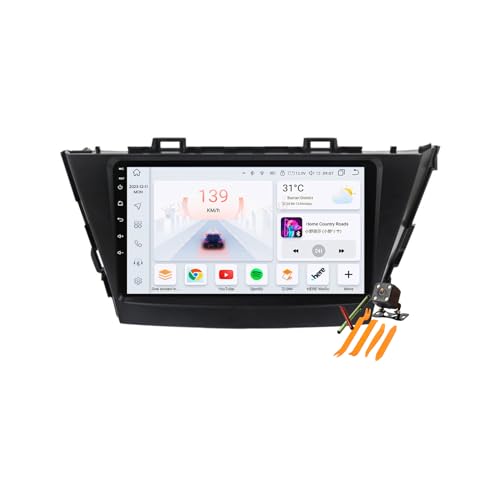Autoradio Android 13.0 Navi 2 Din Stereo für Prius Alpha/Prius Plus V 2012-2020 Sat GPS Navigation 9 zoll DVD Multimedia Player FM BT Receiver mit Carplay 4G 5G WIFI DSP SWC,Y100s Autoradio Android 13.0 Navi 2 Din Stereo für Prius Alpha/Prius Plus V 2012-2020 Sat GPS Navigation 9 zoll DVD Multimedia Player FM BT Receiver mit Carplay 4G 5G WIFI DSP SWC,Y100s von YLOXFW