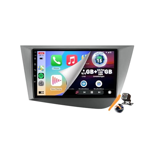 Y500s,YLOXFW Autoradio Android 15.0 Navi 2 DIN Stereo für Leon 2 MK2 2005-2012 Sat GPS Navigation 9 Zoll Cartablet DVD Multimedia Player FM BT Receiver mit Carplay 4G 5G WiFi DSP SWC Y500s,YLOXFW Autoradio Android 15.0 Navi 2 DIN Stereo für Leon 2 MK2 2005-2012 Sat GPS Navigation 9 Zoll Cartablet DVD Multimedia Player FM BT Receiver mit Carplay 4G 5G WiFi DSP SWC von YLOXFW