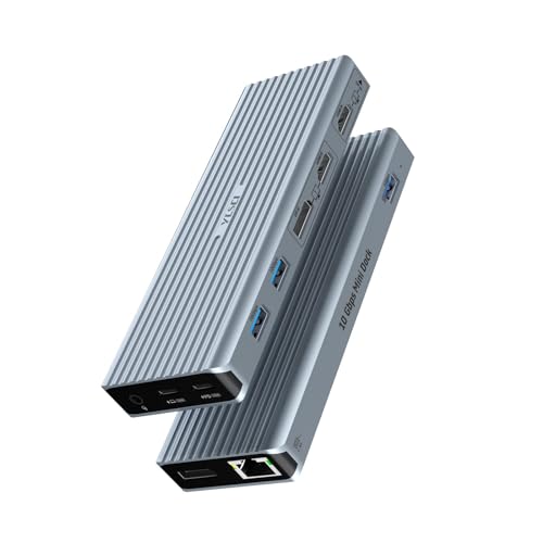 USB C Hub, 11-in-1 Docking Station für MacBook Air/MacBook Pro/Surface Pro, mit 2 x 4K@60Hz HDMI, 2 x 4K@60Hz DP, 3 x USB 3.1, Gigabit-LAN, PD3.0, USB-C, 3.5mm, LED-Display USB C Hub, 11-in-1 Docking Station für MacBook Air/MacBook Pro/Surface Pro, mit 2 x 4K@60Hz HDMI, 2 x 4K@60Hz DP, 3 x USB 3.1, Gigabit-LAN, PD3.0, USB-C, 3.5mm, LED-Display von YLSCI