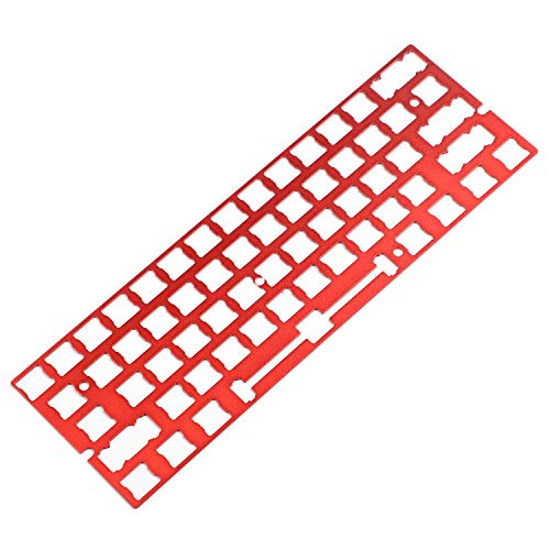 ANSI eloxiertes Aluminium Positionierplatte Unterstützung für GH60 60% Tastatur DIY Support Costar Stabilisatoren Cherry PCB Stabilisatoren (rot) von YMDK