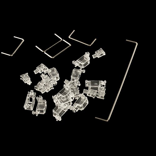 Cherry Style OEM klare PCB-montierte PCB-Stabilisatoren Sat-Achse 7u 6.25u 2u für MX-Switches mechanische Tastaturen große Tastenkappen (625u 60 87 Set) von YMDK