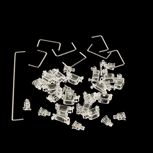 Cherry Style OEM klare PCB-montierte PCB-Stabilisatoren Satellitenachse 7u 6,25u 2u für MX Switches mechanische Tastatur große Tastenkappen (6U 96 104 Set) von YMDK