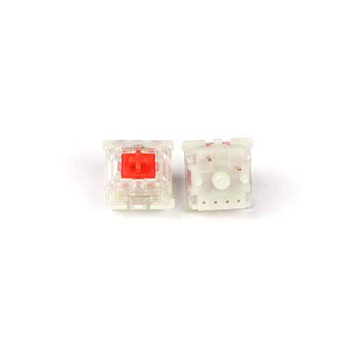 Gateron Silent MX Switch 5 Pin Transparent Gehäuse Schwarz Rot Braun Schalter für mechanische Tastatur Cherry MX kompatibel von YMDK