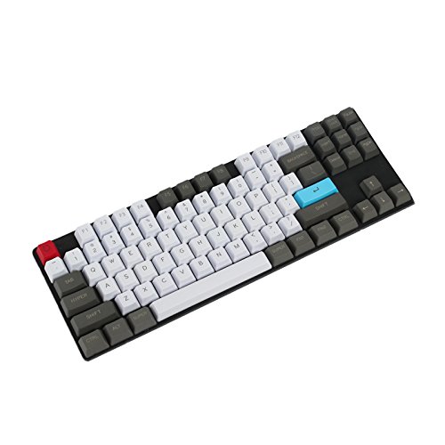 Individuelle Top Printed 87 104 ANSI Keyset OEM Profil Dick PBT Tastenkappe Set für Cherry MX Switches Mechanical Gaming Tastatur 87 von YMDK