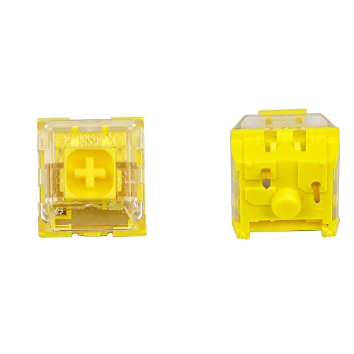 Kailh Box SMD RGB MX Schalter Chinesischer Stil Rot Grau Gelb Grün Staubdichter Schalter für Mechanische Gaming Tastatur IP56 Wasserdicht (24 Stück, Box Noble Gelb) von YMDK